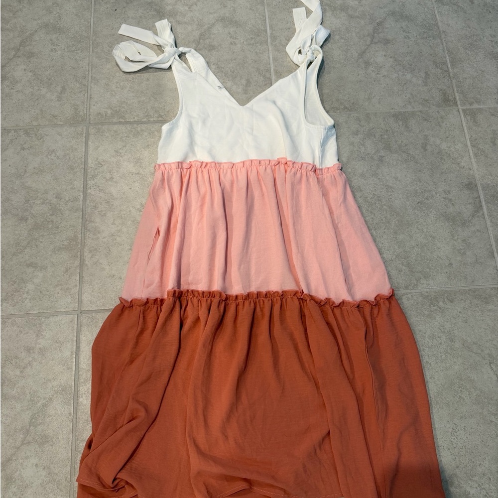 Colorblock Sleeveless Dress